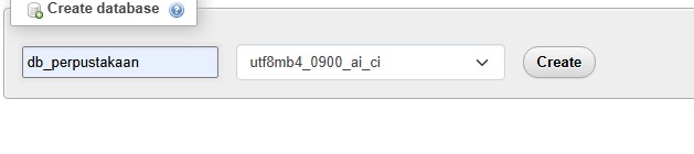 Membuat Database Baru di phpMyAdmin